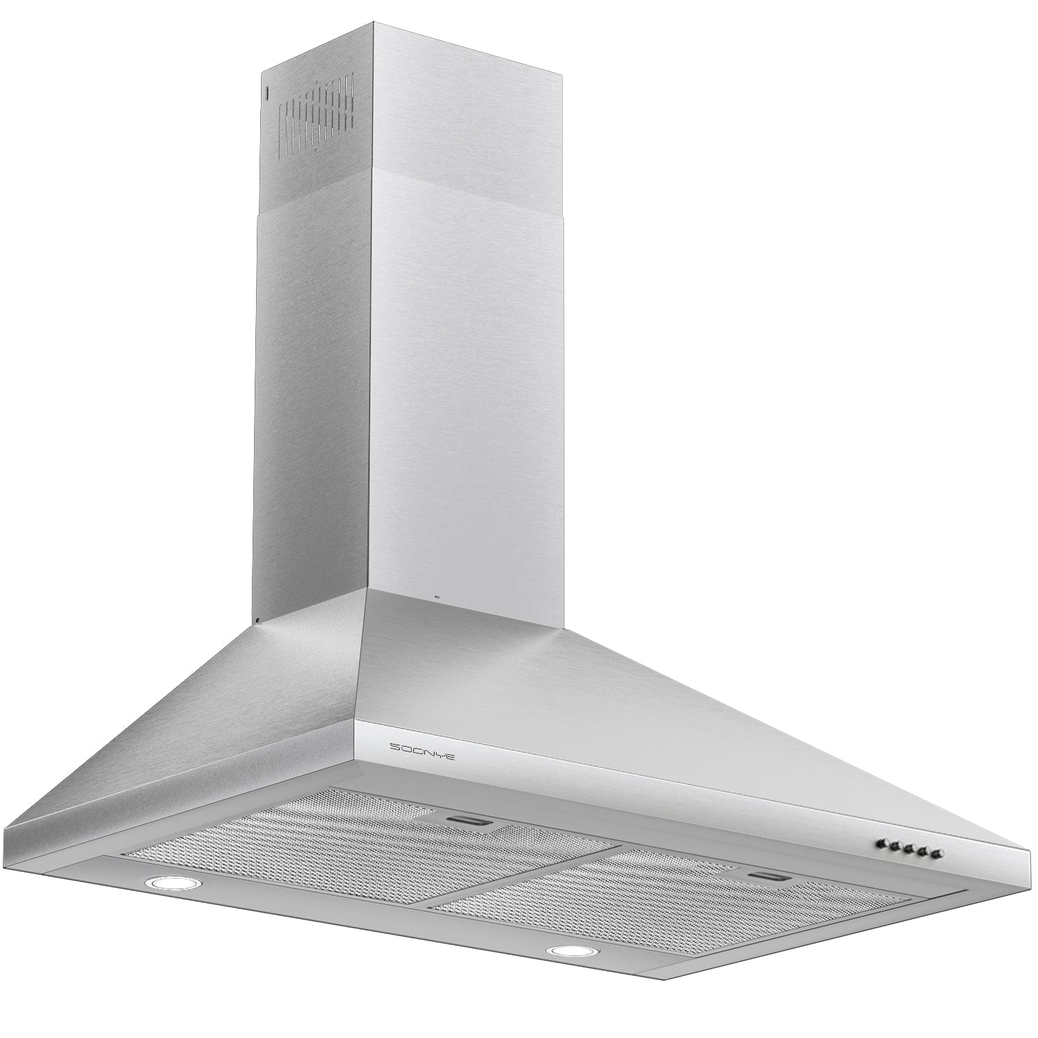  Range Hood 30 inch, 600 CFM Under Cabinet Range Hood with  Strong Suction for Duct/Ductless Convertible, Stainless Steel Kitchen Hood  with 3 Speed Exhaust Fan and Two Bright LED Lights : Appliances